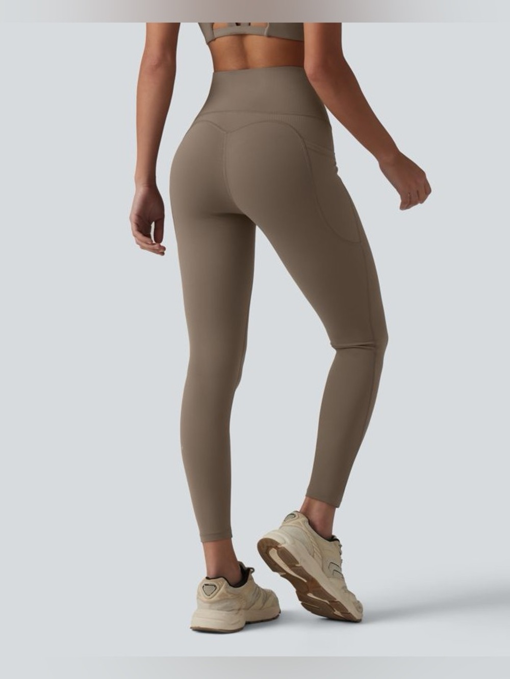 NWT HALARA 7/8 leggings in dawn brown.